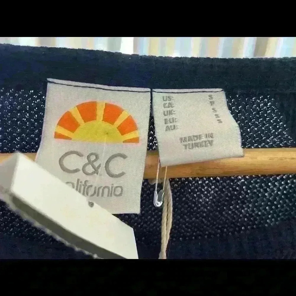 C & C Navy Combo Tea Dye Mini Thermal Long Sleeve - Picture 7 of 8